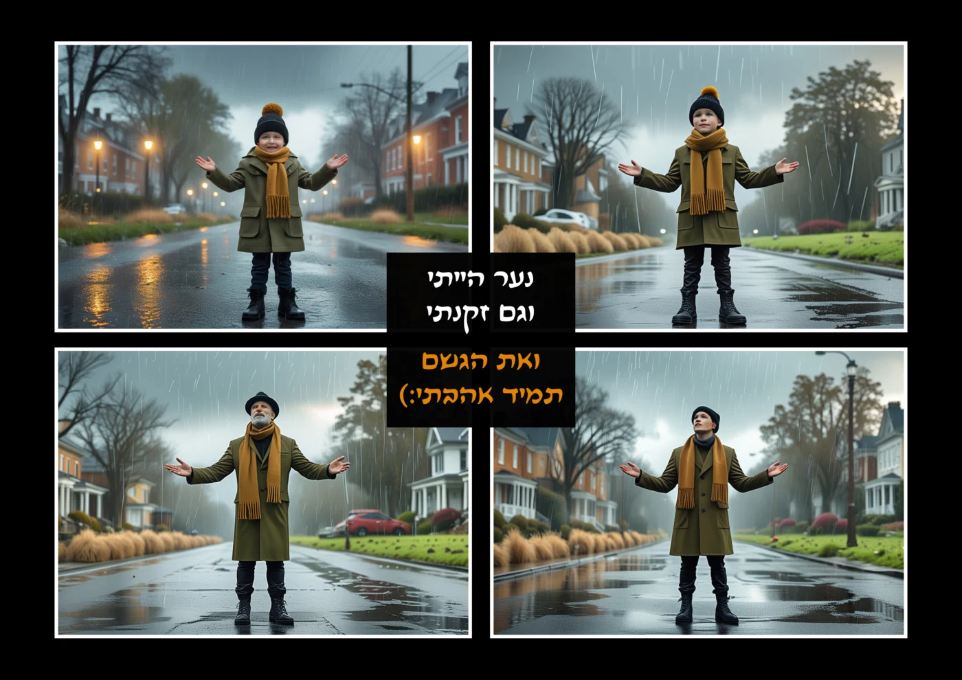 יש לי אהבה גדולה לגשם